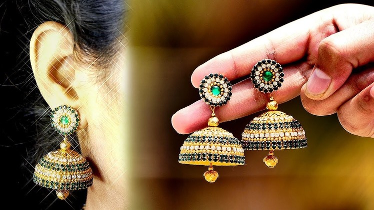 Simple and Beautiful Silk Thread Earrings | Making Silk Thread Jhumkas #2
