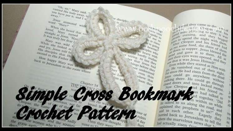 Simple Cross Bookmark Crochet Pattern