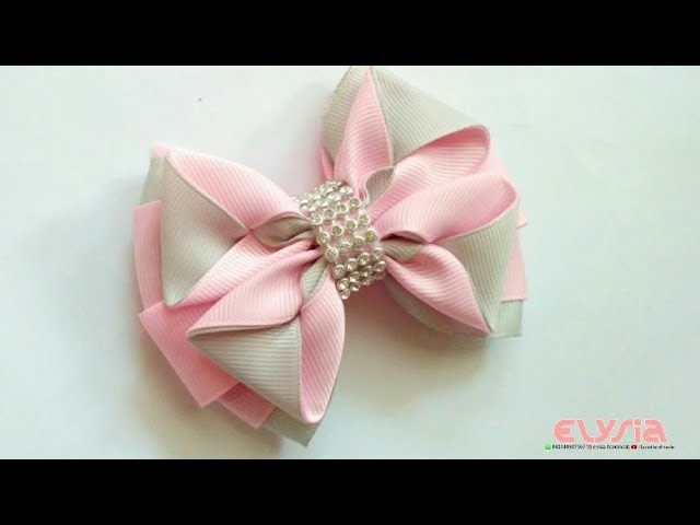 Simple Kanzashi #Ribbon Bow | DIY by Elysia Handmade