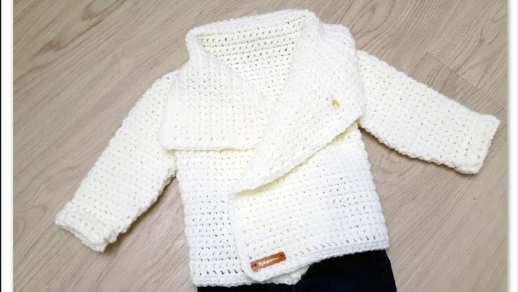 SnowDrop Cardigan crochet tutorial.
