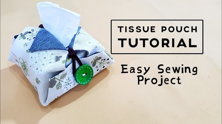 Tissue Pouch DIY TUTORIAL | Easy Sewing Project | Old Jeans Upcycle