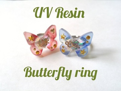 UV Resin DIY Butterfly Ring Tutorial
