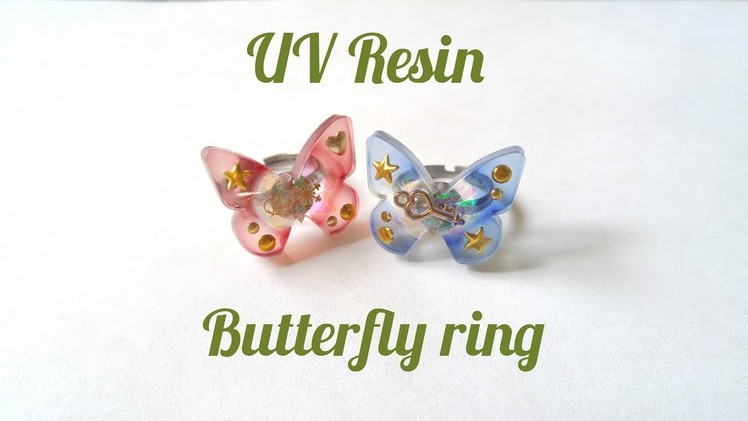 UV Resin DIY Butterfly Ring Tutorial