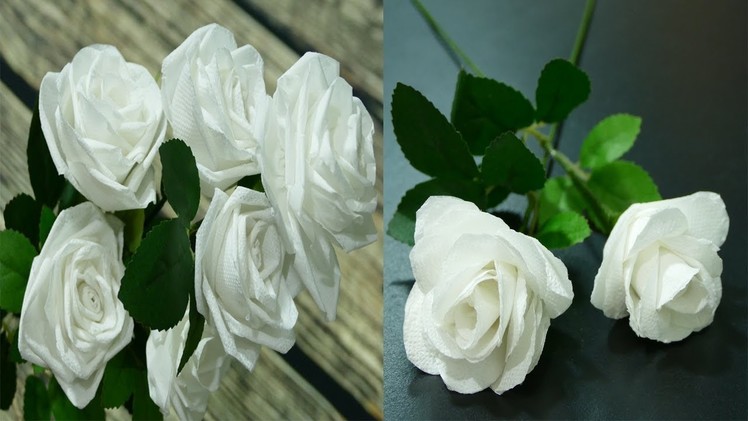 3 Ways to Make Roses with Toilet Paper -- Flowers DIY