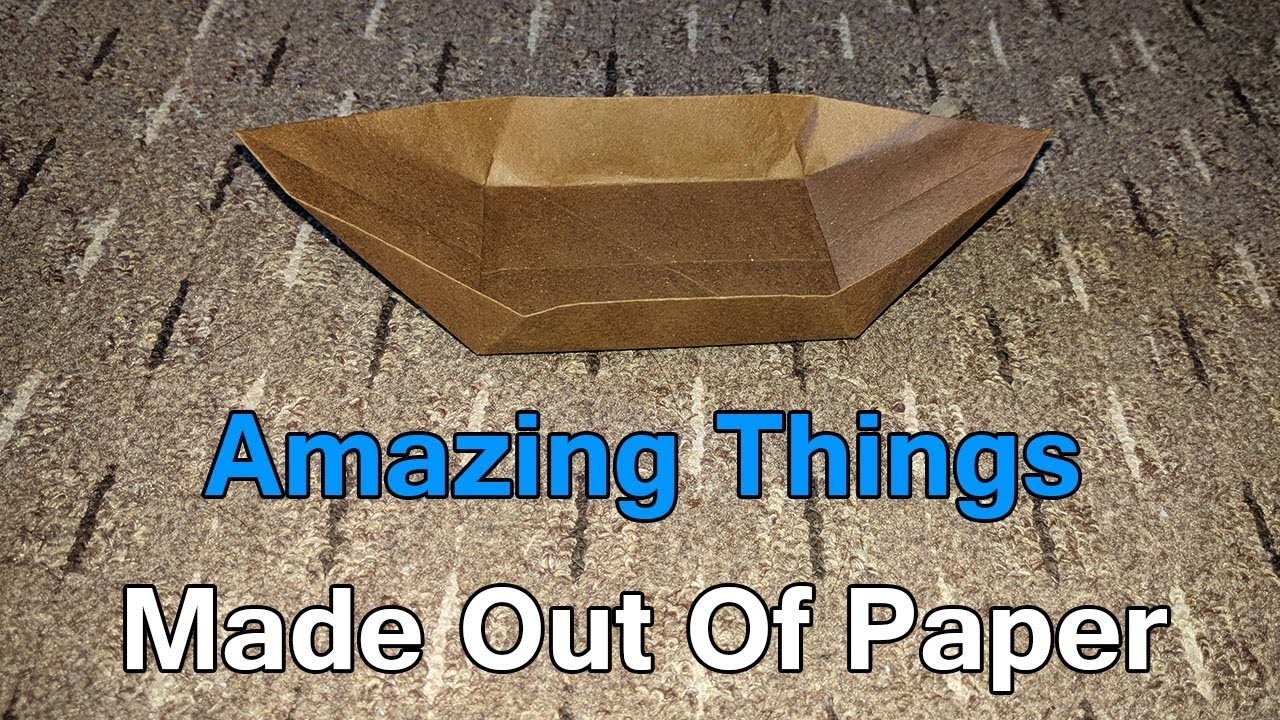 Amazing Things Made Out Of Paper 9 How To Make Paper Bowl