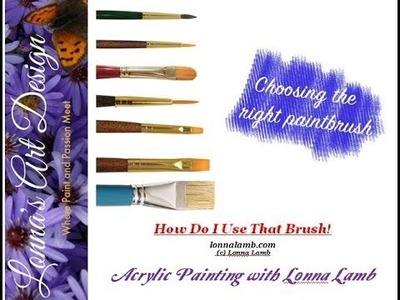 Beginner Acrylic Painting Tutorial How to use different brushes