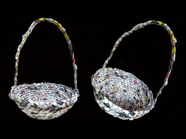 Best Out Of Waste | How To Make Basket From Newspaper | DIY Basket | Paper Basket | Newspaper Craft