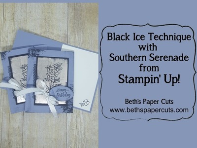 Black Ice Technique  ~  Beth's Paper Cuts