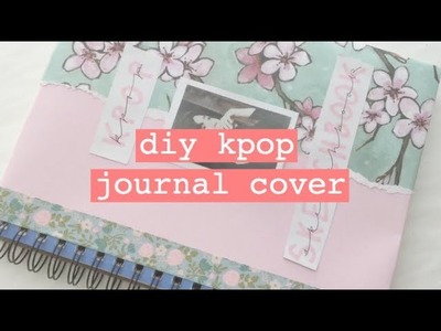 ♡ BTS INSPIRED JOURNAL COVER. diy kpop journal cover (ripped paper.floral.j-hope) ♡
