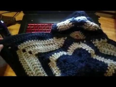 Crochet Dallas Cowboys Star Baby Bunting Baby Blanket