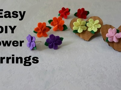 Cute & easy DIY flower earrings