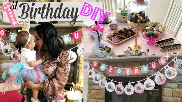 DIY BIRTHDAY PARTY DECORATIONS. 1ST BIRTHDAY PARTY FOR GIRL. HOW TO MAKE A TUTU