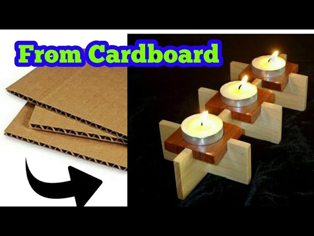 DIY Candle Holder | How To Make A Candle Holder Out Of Cardboard | art my passion