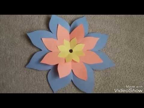 Diy crafts || paper flower crafts || simple || Beginners crafts || ks lakshmi - 14