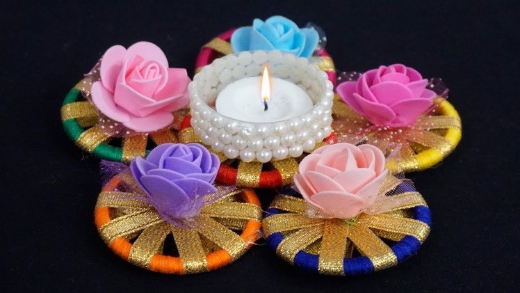 DIY Diwali.Christmas Home Decoration Ideas | How to Decorate Candles From Bangles?