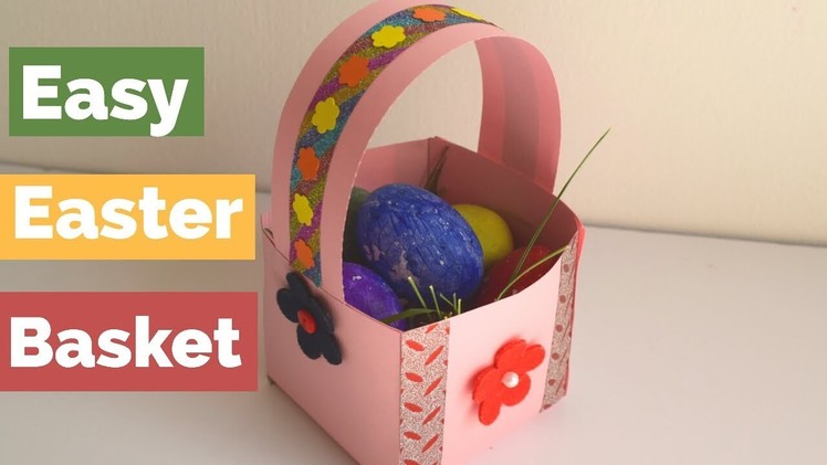 DIY Easter Basket for Kids | Mini Paper Easter Basket | Easter Basket Crafts | Noreva Projects