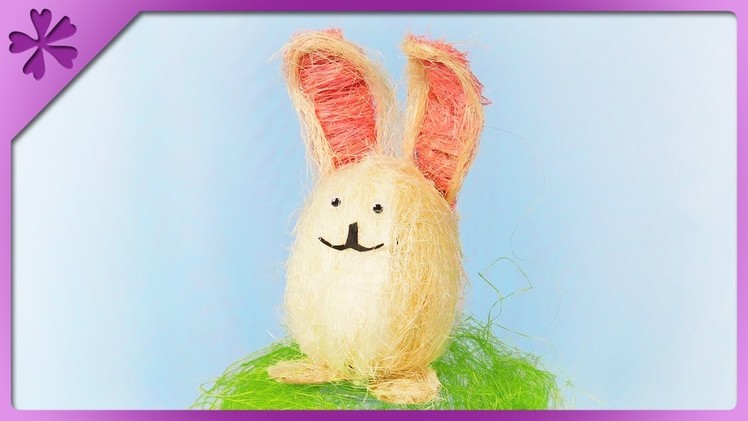 DIY How to make Easter bunny out of sisal (ENG Subtitles) - Speed up #472