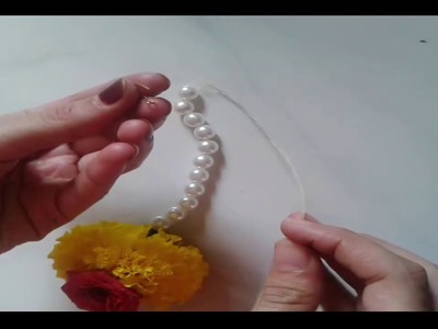 (Diy) How To Make Fresh Flowers Jewelry For Haldi Function