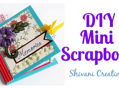 DIY Mini Scrapbook. How to make Birthday Scrapbook using One Sheet