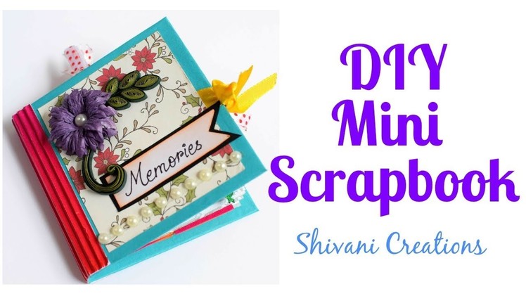 DIY Mini Scrapbook. How to make Birthday Scrapbook using One Sheet