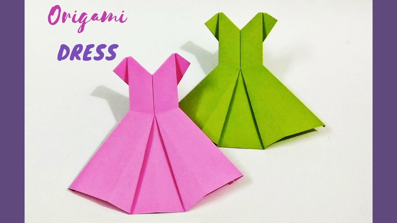 DIY: Origami Dress, How to Make a Paper Dress, Origami Clothes, Craftastic