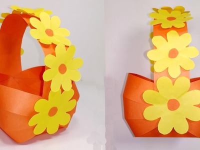 DIY Paper Basket- How can make easy & nice paper basket for gift-Jarine's Crafty Creation