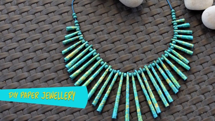 DIY Paper Jewellery Necklace
