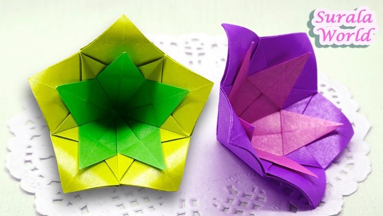 Double Flower Origami (How to Make a Paper Flower, Easy)