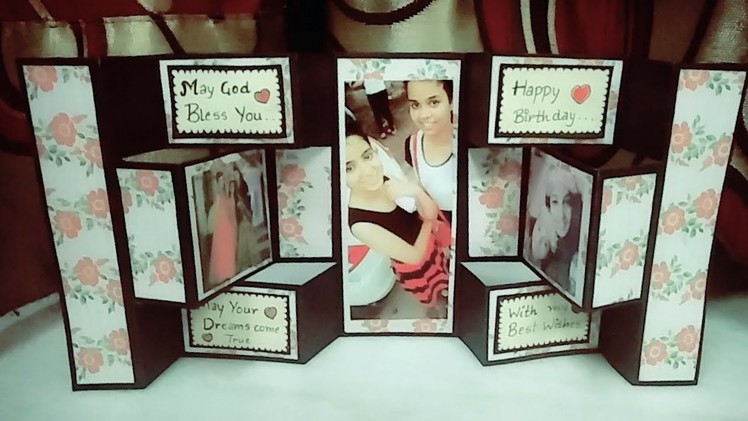 Double tri shutter card|handmade birthday card ideas for  friend|how to make handmade greeting cards