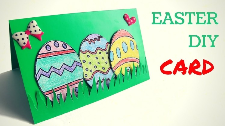 EASTER DIY - How to Make Easter Egg Spring Card  - Hand made