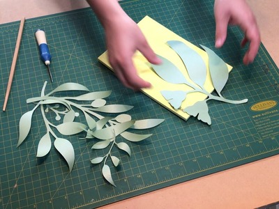 Eucalyptus paper leaves_how to make a paper leaf_SVG PDF paper leaf template_DIY paper leaves