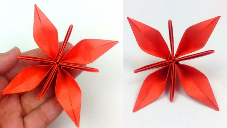 Flor Estrella Fantástica de Papel - Origami | Fantastic Paper Star Flower - como hacer flor papel