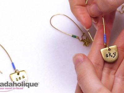 How to Add Color to Earring Wires with Seed Beads