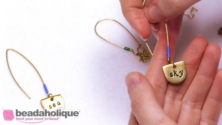 How to Add Color to Earring Wires with Seed Beads