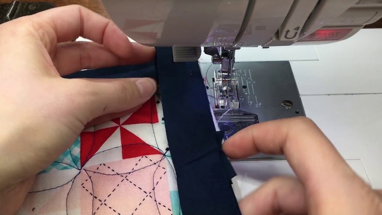How to Bind a Quilt :: Joining the Ends with a Straight Join