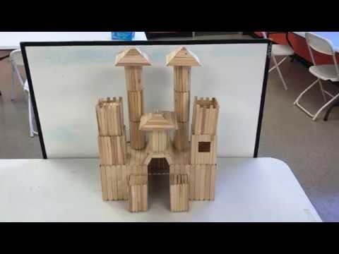 How to Build a Popsicle Stick Castle and Roller Coaster