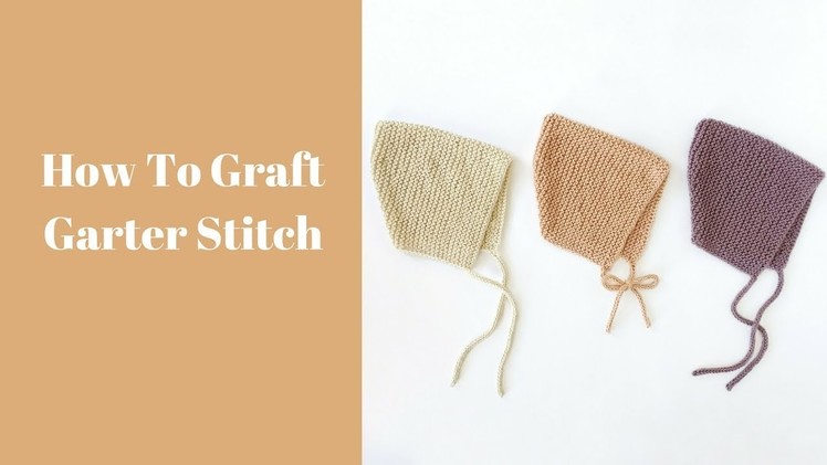 How to graft garter stitch