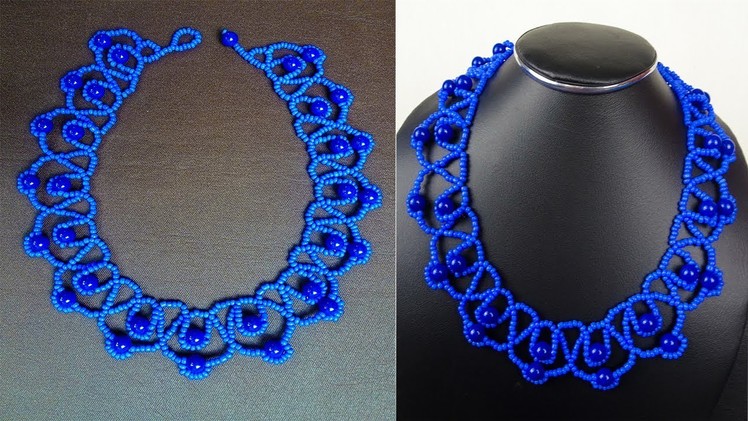 How to make a beautiful Necklace at home by Seed Beads