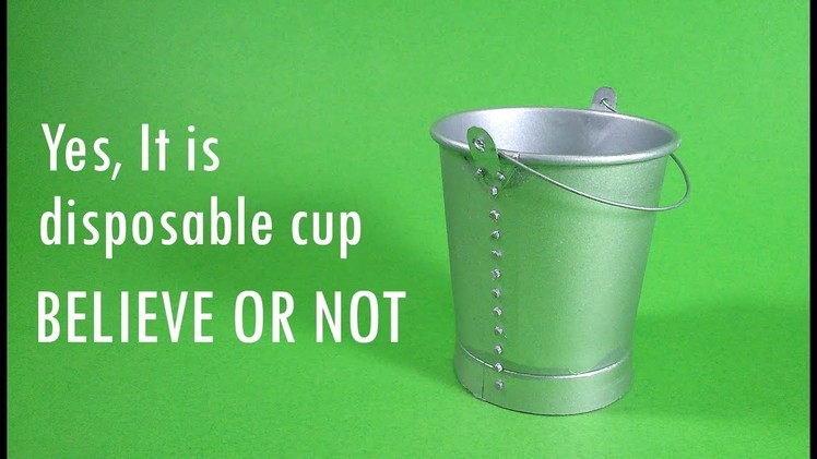 How to make a bucket. | Best craft idea .