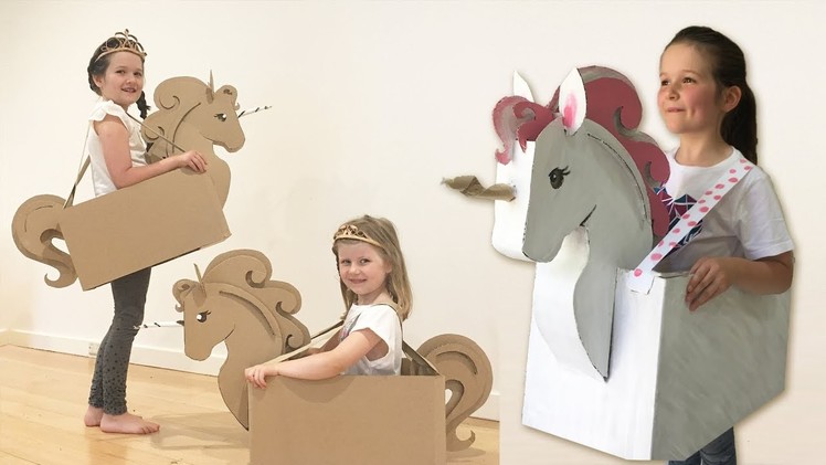 How to make a Cardboard Unicorn Costume