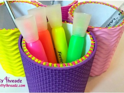 How to make a DIY Storage Container using Empty Clear Tape Rolls | Recycle Duct Tape Rolls