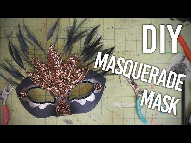 How to Make a Masquerade Mask for Mardi Gras - With a slight alteration for glasses wearers! : DIY