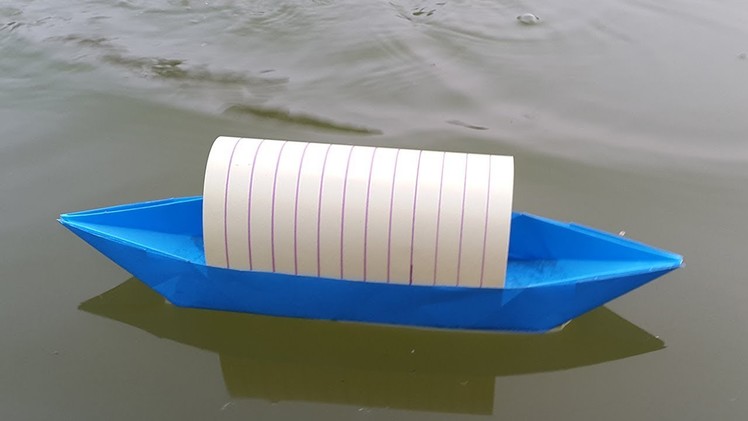 How to make a Paper Boat that Floats on Water - Origami Boat making tutorial