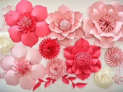 How to Make a Paper Flower for Wall Backdrop | DIY Paper Flower