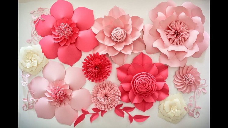 How to Make a Paper Flower for Wall Backdrop | DIY Paper Flower