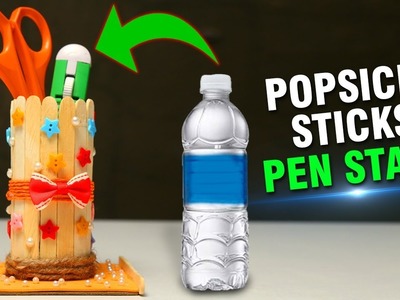 How To Make A Pen Stand With Popsicle Sticks | DIY Popsicle Sticks Pen Stand | Easy DIY Crafts