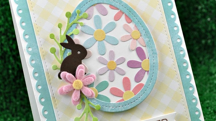How to make an Easter card with die cuts