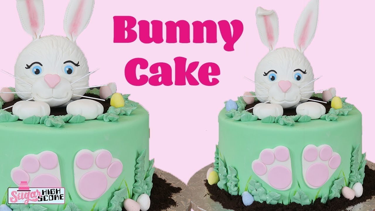 How to Make an easy EASTER BUNNY CAKE