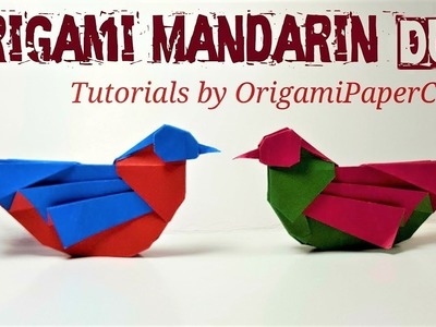 How to make an Origami Mandarin Duck ( Mandarin Bird)???? Tutorial By OrigamiPaperCraft