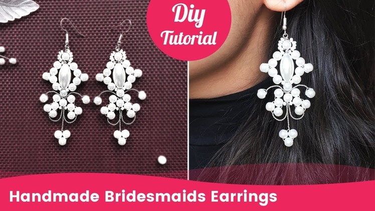 How to Make Bridesmaids Earrings. DIY Wedding Accessory Ideas.